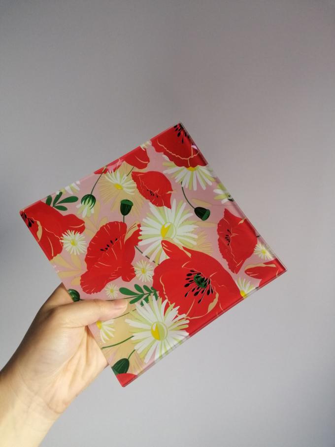 Customize Color Ins Cactus Square Glass Dinner Plates