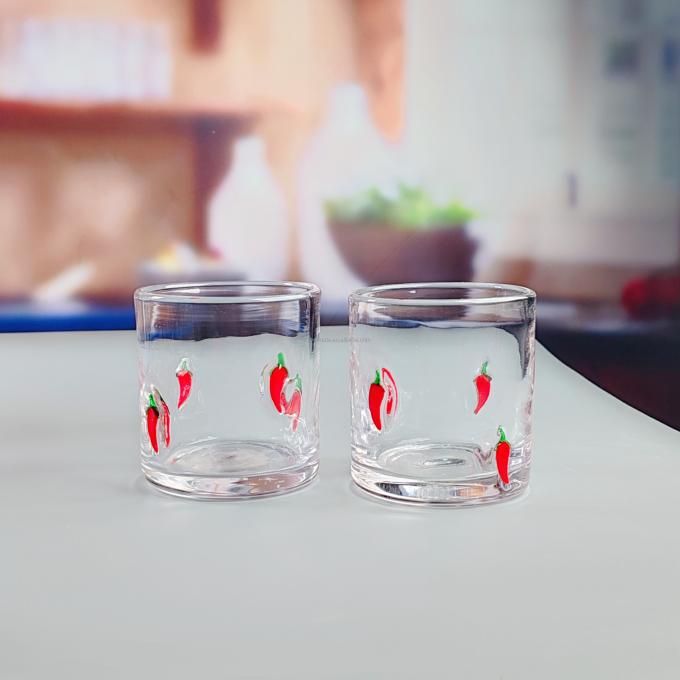 Handmade Modern Design Colorful Cocktail Drinking Glasses Custom Confetti Beverage Highball Glass 4