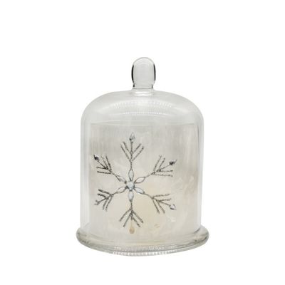 Frost Glass Candle Holders , Glass Cylinder Candle Holders For Holiday Decoration