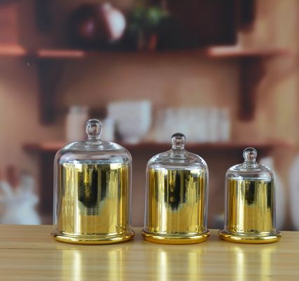 Frost Glass Candle Holders , Glass Cylinder Candle Holders For Holiday Decoration