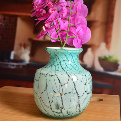 Marble Stripes Large Glass Vase Centerpieces