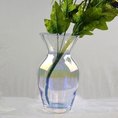 Customize Irridescent Decorative Glass Vase For Home