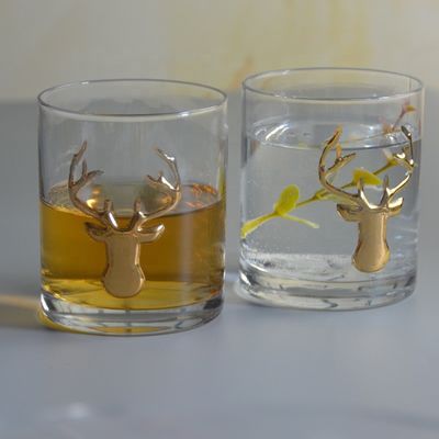 Decorative Round Personalised Whisky Glass For Christmas