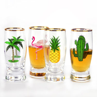Color Decal Printed Unique Shot Glasses