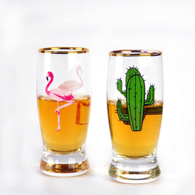 Color Decal Printed Unique Shot Glasses
