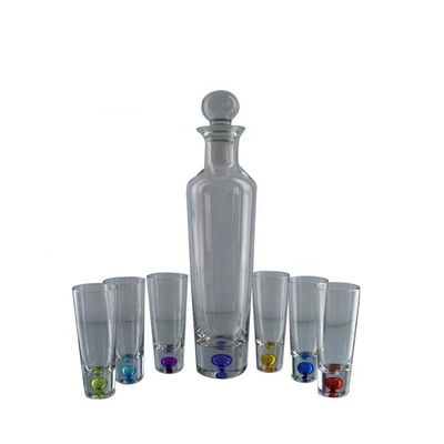 Round Shape 6 Color Unique Shot Glass Set For Vodka