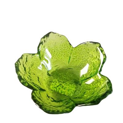 Ins Cherry Blossom Glass Sauce Plates For Dinner Table