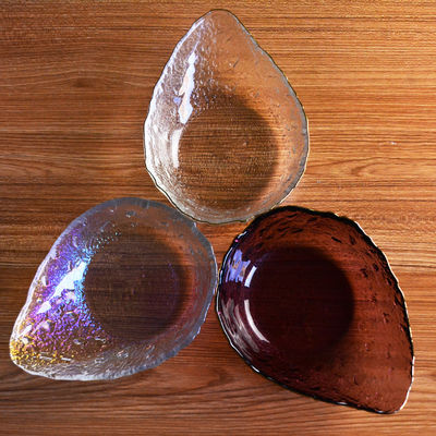 Exquisite Creative Water Drop Shape Glass Charger Plates