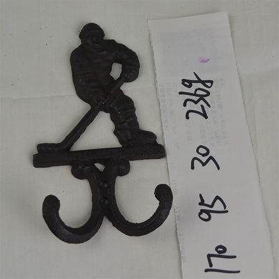 Ice Hockey Rustic Cast Iron Coat Hooks Cast Iron Crafts