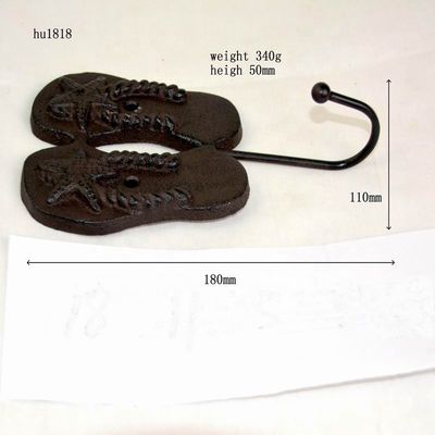 Home Decoration Wrought Iron Coat Hooks Cast Iron Crafts