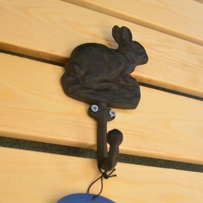 Antique Cute Rabbit Cast Iron Hat Hooks Cast Iron Crafts