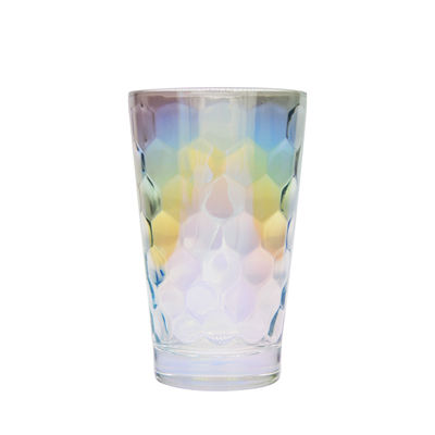 Iridescent Honeycomb Tumbler Drinking Glasses For Bar