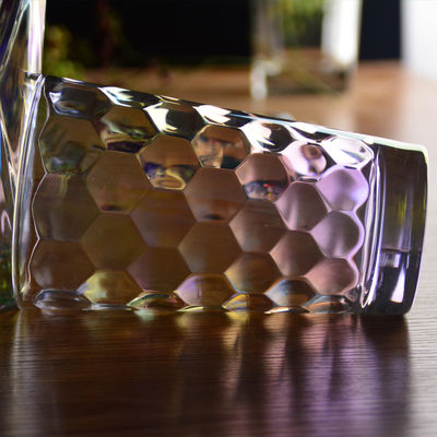 Iridescent Honeycomb Tumbler Drinking Glasses For Bar