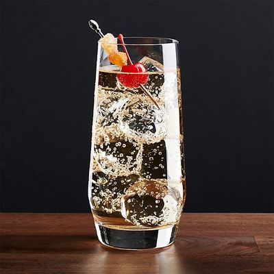 Stemless 20 Ounce Glass Tumbler For Ice Tea