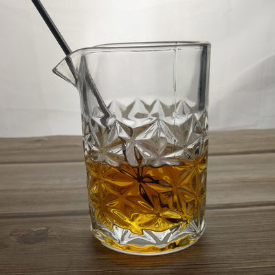 450ml Engraved Scotch Mixing Glasses With Embossed Pattern