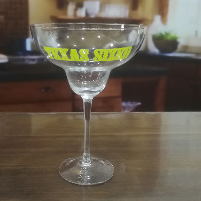 LFGB 850ml Margarita Giant Crystal Cocktail Glasses