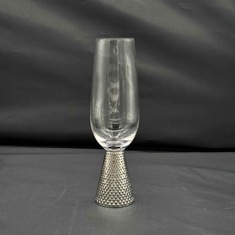 quality Lead Free Crystal Electroplate Diamond Base Wine Glass Set Featuring Modern Art Unique Style Perfect For Elegant Dining And Special Occasions factory