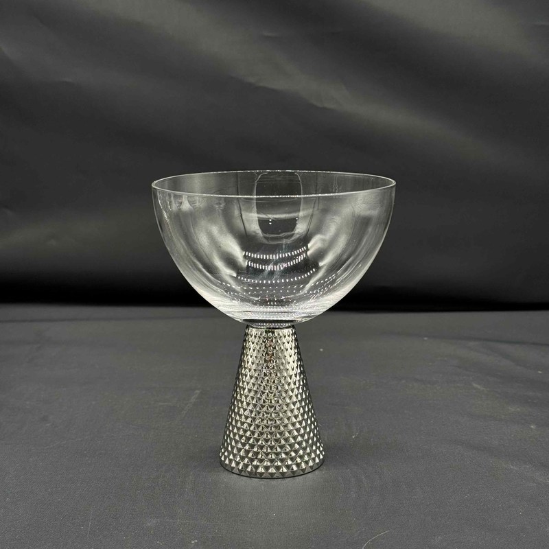 quality Lead Free Crystal Electroplate Diamond Base Wine Glass Set Featuring Modern Art Unique Style Perfect For Elegant Dining And Special Occasions factory