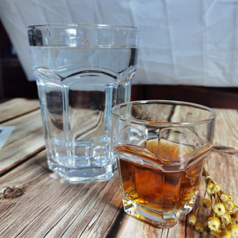 quality Transparent Square Bottom 10 Oz Whiskey Glasses For Home factory