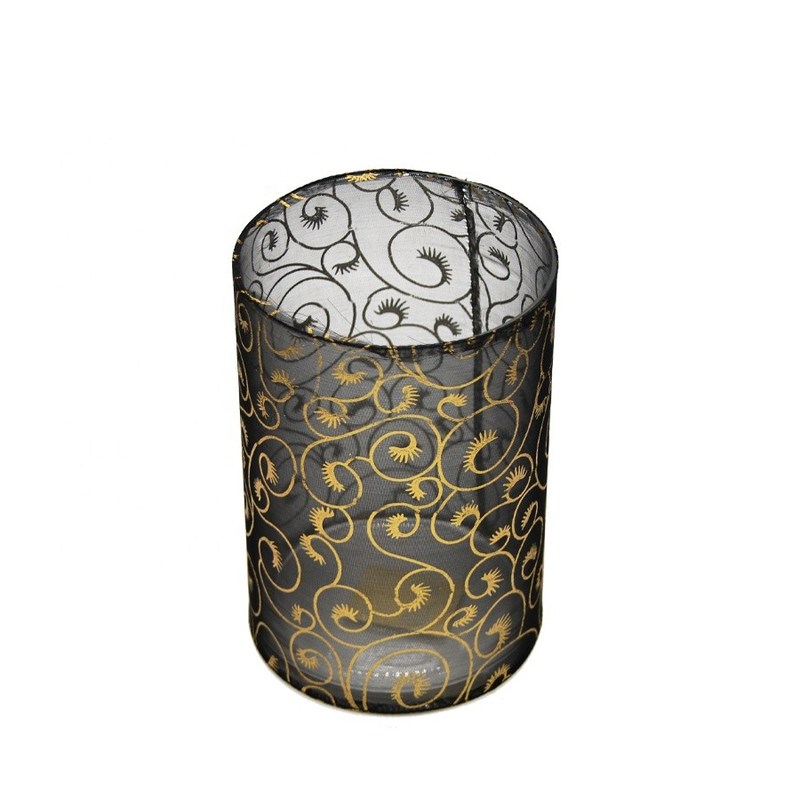 quality Decorative Handmade Silk Sleeve Coat Cylinder Candle Holders factory