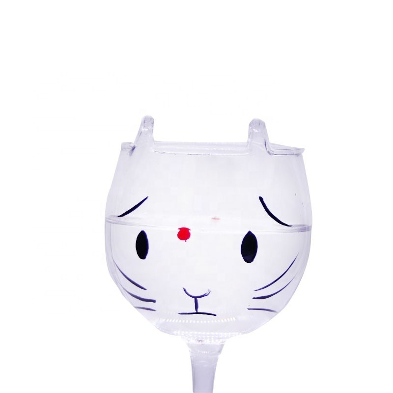 quality Cat Shaped 400ml Crystal Balloon 14 Oz Wine Glasses factory
