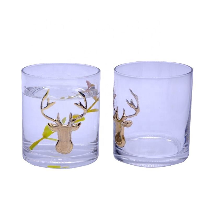 quality Decorative Round Personalised Whisky Glass For Christmas factory