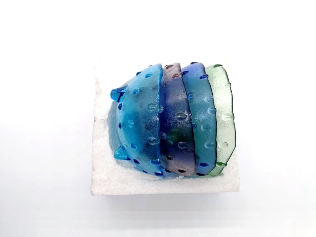 quality Unique 3 Feet Glass Charger Plates For Fruit And Dessert factory