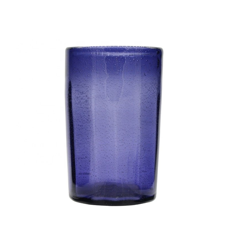 quality Round Thicker Wall Mexican Bubble Crystal Cocktail Glasses factory