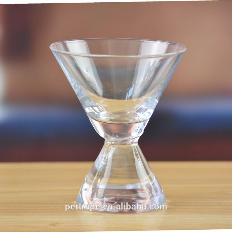80ml Heavy Duty Cone Stem Vintage Crystal Martini Glasses