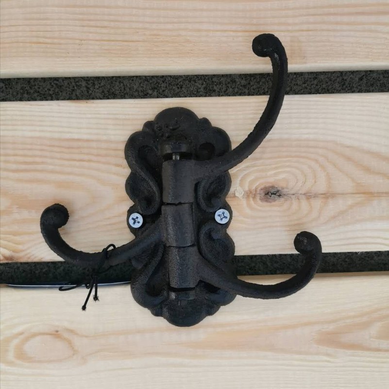 quality Vintage Black Iron Hooks Cast Iron Crafts For Entryway factory