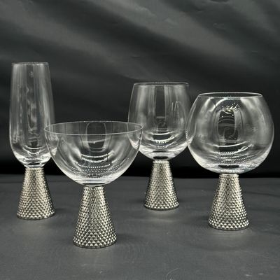 quality Electroplate Diamond Base Wine Glass Set factory