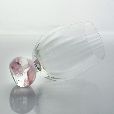 quality High Clarity Pink Cloud Crystal Wine Glass Set Designed For In Restaurants Bars And Wine Tasting Events Offering Superior Presentation factory