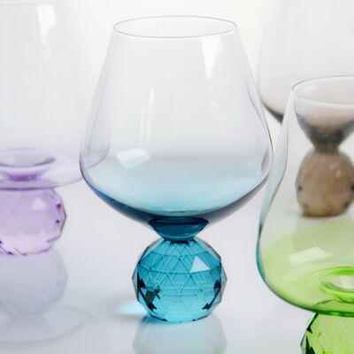 quality Crystal Wine Glass Mouth Blown Hand Blown Glass With Color Gradient And Multiple Size Options Ideal For Parties And Gifts factory