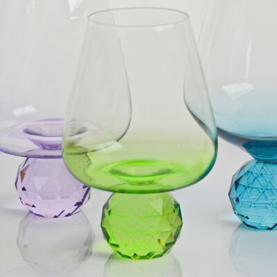 quality Crystal Wine Glass Mouth Blown Hand Blown Glass With Color Gradient And Multiple Size Options Ideal For Parties And Gifts factory