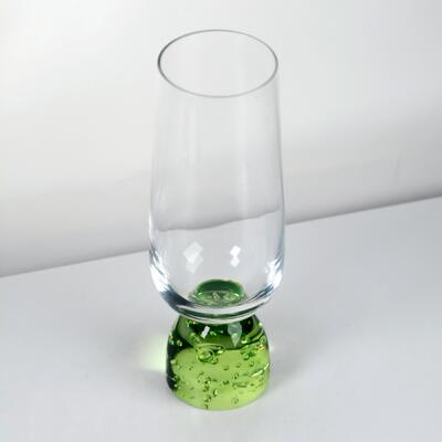 quality Handcrafted Bubble Base Crystal Wine Glass Goblet with Lead Free Crystal Glass for Elegant Dining factory