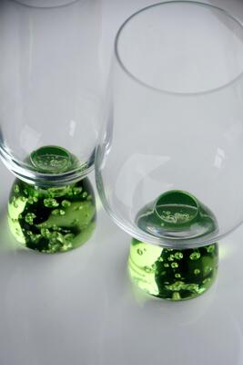 quality Handcrafted Bubble Base Crystal Wine Glass Goblet with Lead Free Crystal Glass for Elegant Dining factory