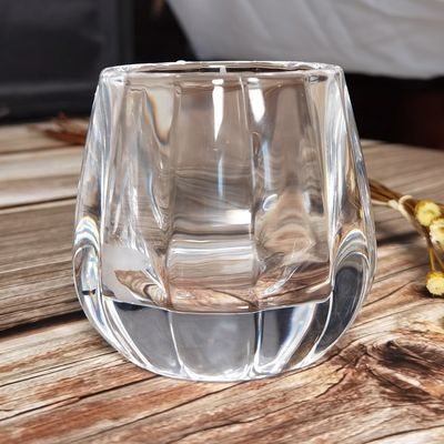 quality Pumpkin Shaped Embossed Glass Candle Holders For Tealight factory