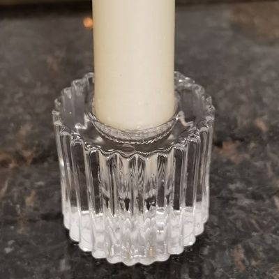 quality Crystal Embossed Mini Candle Stand for special event factory