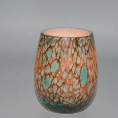 quality Turquoise Solid Color Votive Glass Candle Holders factory