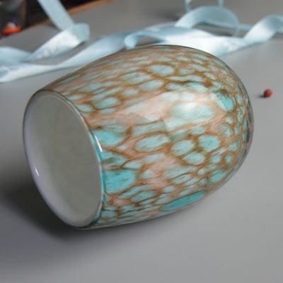 quality Turquoise Solid Color Votive Glass Candle Holders factory