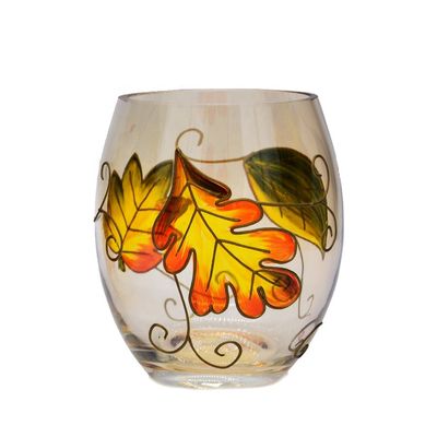quality Egg Shaped Beautiful Color Glass Cylinder Candle Holders , Glass Votive Candle Holders factory