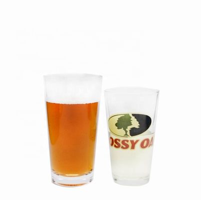 quality Tall Giant 20 Oz Pint Craft Beer Glasses With Color Decal factory