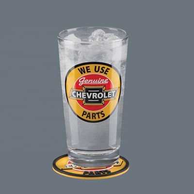 quality Tall Giant 20 Oz Pint Craft Beer Glasses With Color Decal factory