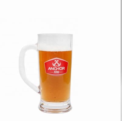 quality Promotion Branded 21 Oz Beer Glass Stein With Color Decal factory