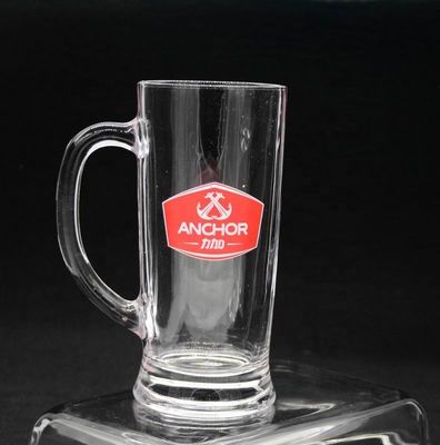 quality Promotion Branded 21 Oz Beer Glass Stein With Color Decal factory