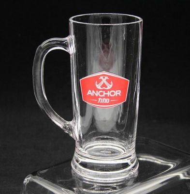 quality Promotion Branded 21 Oz Beer Glass Stein With Color Decal factory