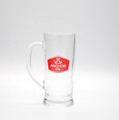 quality Promotion Branded 21 Oz Beer Glass Stein With Color Decal factory