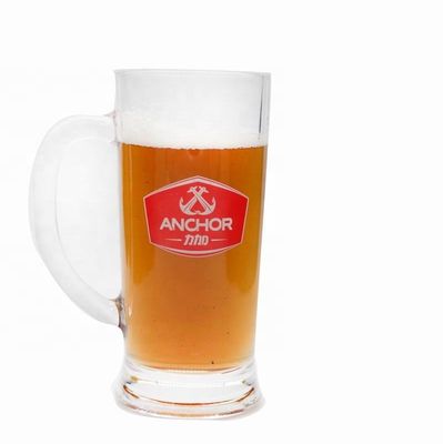quality Promotion Branded 21 Oz Beer Glass Stein With Color Decal factory