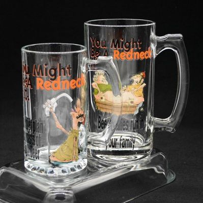 quality Color Print Decorated Mug Craft Beer Glasses factory