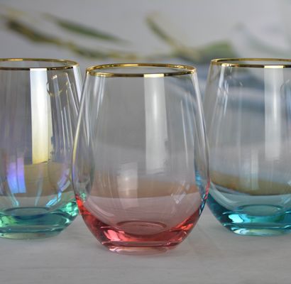quality Golden Rim Crystal Wine factory